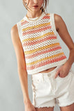 Striped Crochet Tank