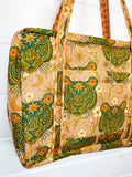 Quilted Weekender Duffle Bag - Sandstone Celestial Tiger