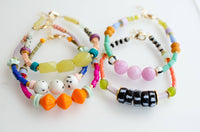 Zinnia Colorful Beaded Stacking Bracelets
