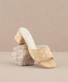 The Olive Wheat | Low heeled sandal