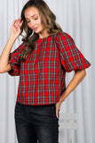 Holly Jolly Bow Blouse