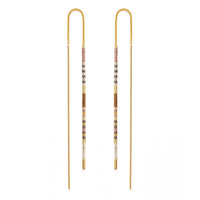 Miyuki Seed Bead Threader Earrings
