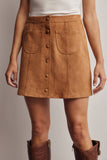 Alayna Suede Mini Skirt