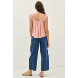 Ruffle Louise Top (Blush or White)