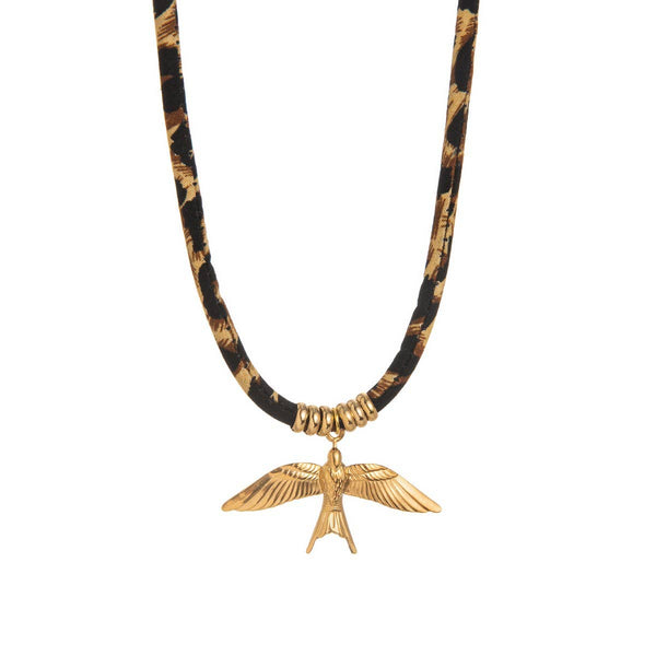Leopard Cord Necklace