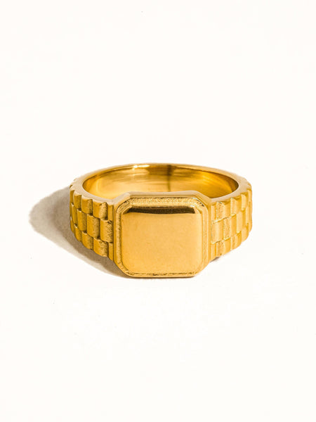 Sens 18K Gold Non-Tarnish Watchband Ring