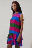 Saige Striped Una Shift Mini Dress