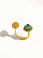 Orion Non-Tarnish Boho Adjustable Ring with Statement Stone