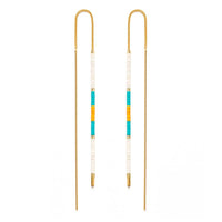 Miyuki Seed Bead Threader Earrings