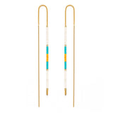 Miyuki Seed Bead Threader Earrings