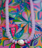 Dew Drop Mother of Pearl Beaded Necklace