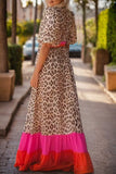 Leopard V-Neck Maxi Dress (Website Exclusive)