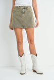 Micro Clean Hem Skirt