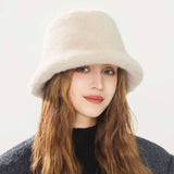Fluffy Faux Fur Bucket Hats