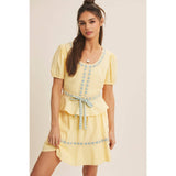 Gingham Bow Mini Skirt