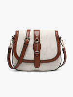 M2588 Vanna Woven Contrast Crossbody