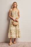 Floral Smocked Midi Dress
