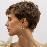 Small Maria Hoop Earrings (gold, silver)