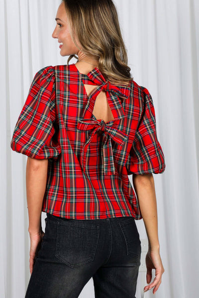 Holly Jolly Bow Blouse