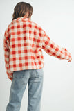 Drop Shoulder Plaid Fleece Maisy Jacket