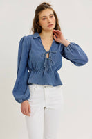 Becky Denim Top