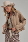 Loretta Leopard Barn Jacket