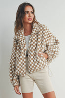 Checkered Teddy Fleece