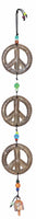 Triple Peace Symbol/Beads & Bell
