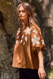 Washed Suede Top