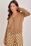 Essential Lace Trimmed Cardi