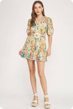Garden Party Cotton Mini Dress