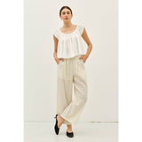 Ruffle Louise Top (Blush or White)