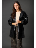 IT'S BACK! Leather Puff Sleeve Alice Jacket (Black or Espresso)