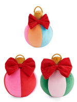 Set/3 Festive Ornament Pillows