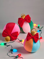 Set/3 Festive Ornament Pillows