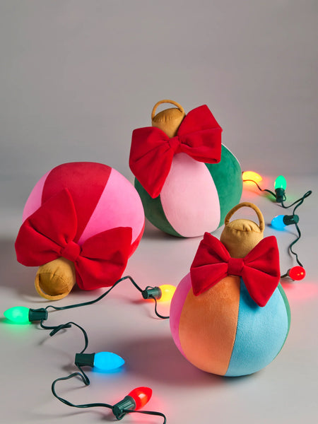Set/3 Festive Ornament Pillows