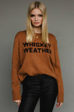 Brown Whiskey Weather Sweater