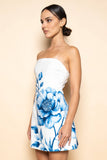 Magnolia Blue Floral Mini Dress