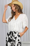 Gracie 100%Cotton Eyelet Lace Top
