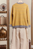 Daisy Patched Striped Sweater