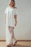Mixed-Media T-Shirt Dress