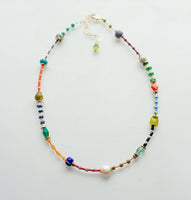 Prism Seed Bead Friendship Necklace