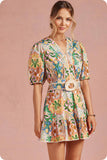 Garden Party Cotton Mini Dress