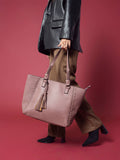 Lisa Structured Tote w/ Braided Accents