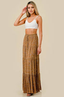 Mustard Paisley Maxi Skirt