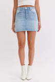 Hemmed Mini Skirt