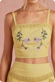 Embroidered Floral Set