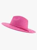 Atlas Faux Suede Fedora – Braided Band Hat