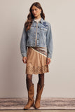 Elizabeth Faux Suede Midi Skirt