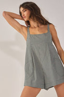 Library Date Plaid Romper